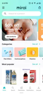Mirai mobile app