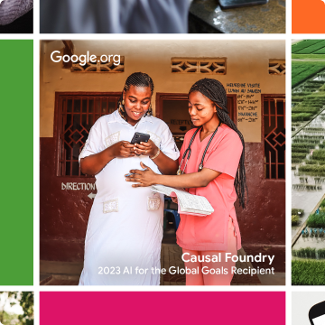 Causal Foundryは、<a href="http://Google.org" target="_blank">Google.org</a>の『AI for the Global Goals Grant Portfolio』に選ばれました！
               AIを活用した患者ケアアプリを開発し、アフリカの最前線で働く医療従事者を支援します。 他の受賞者については、こちらをご覧ください。  <a href="http://g.co/ai/globalgoals">here</a>